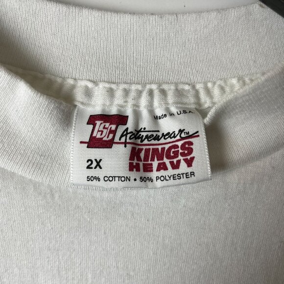 1991 Vintage 90s Fairfield Ohio T Shirt White Extra Large XL USA Baseball Sports - Picture 13 of 16